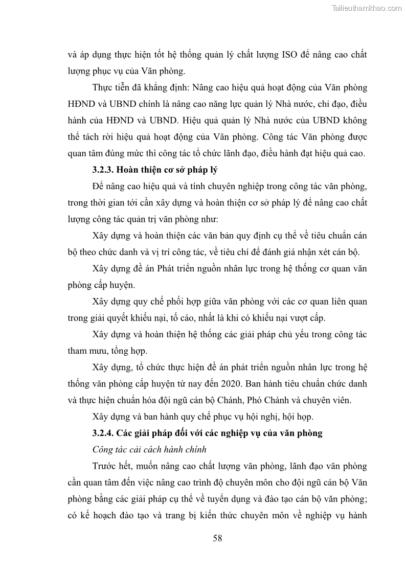 Khóa luận tốt nghiệp Nâng cao hiệu quả công tác quản trị văn phòng tại Văn phòng HĐND và UBND huyện Lộc Bình, tỉnh Lạng Sơn - 6 Trang 63
