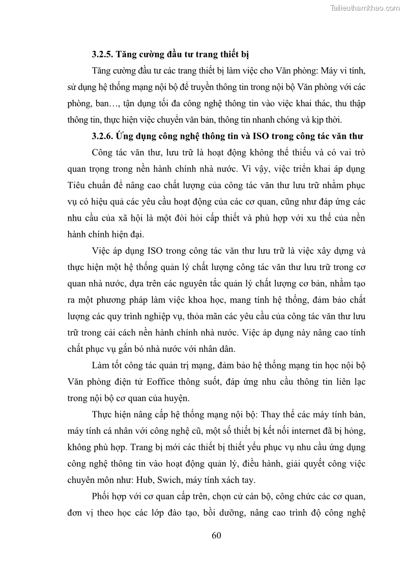 Khóa luận tốt nghiệp Nâng cao hiệu quả công tác quản trị văn phòng tại Văn phòng HĐND và UBND huyện Lộc Bình, tỉnh Lạng Sơn - 6 Trang 65