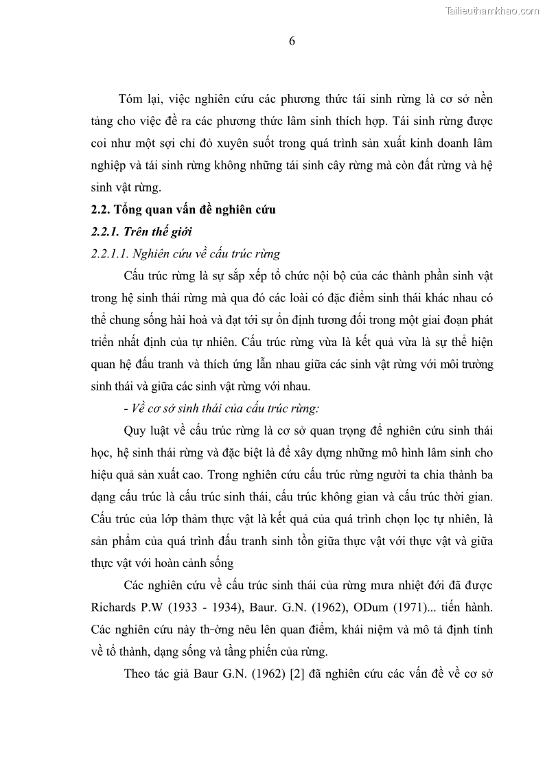Khóa luận tốt nghiệp Nghiên cứu một số đặc điểm tái sinh tự nhiên lâm phần có loài cây Đinh mật Fernandoa brillettii Dop. Steenis phân bố tại xã Yên Lạc, Yên Trạch, tỉnh Thái Nguyên - 2 Trang 16