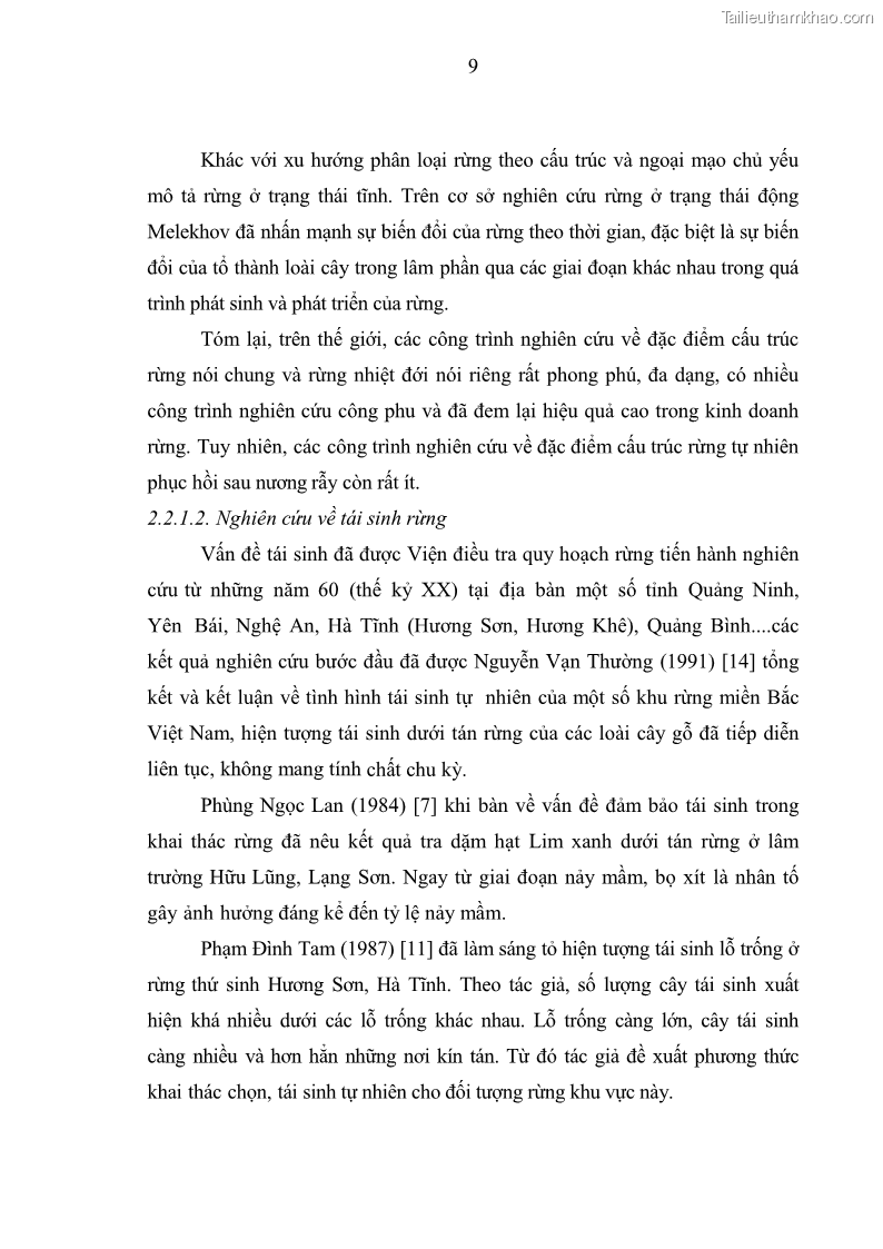 Khóa luận tốt nghiệp Nghiên cứu một số đặc điểm tái sinh tự nhiên lâm phần có loài cây Đinh mật Fernandoa brillettii Dop. Steenis phân bố tại xã Yên Lạc, Yên Trạch, tỉnh Thái Nguyên - 2 Trang 19