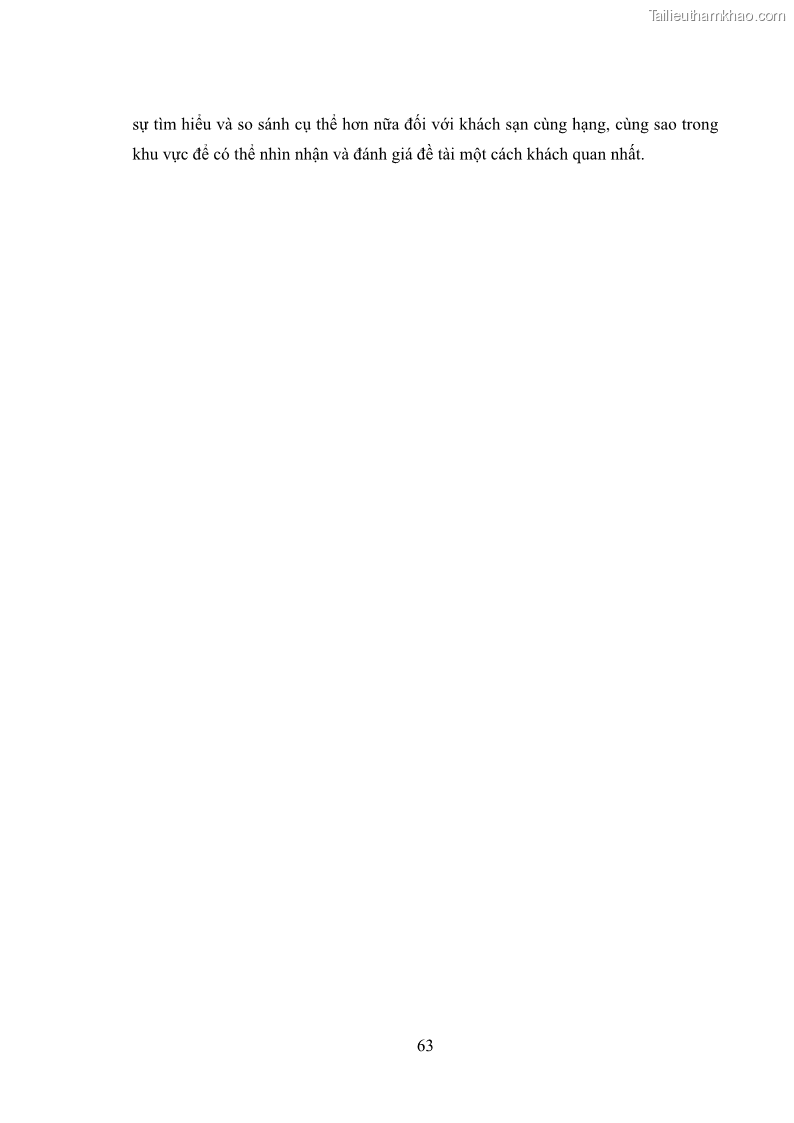 Khóa luận tốt nghiệp Nghiên cứu qui trình phục vụ buồng tại khách sạn Đức Vượng - 7 Trang 74