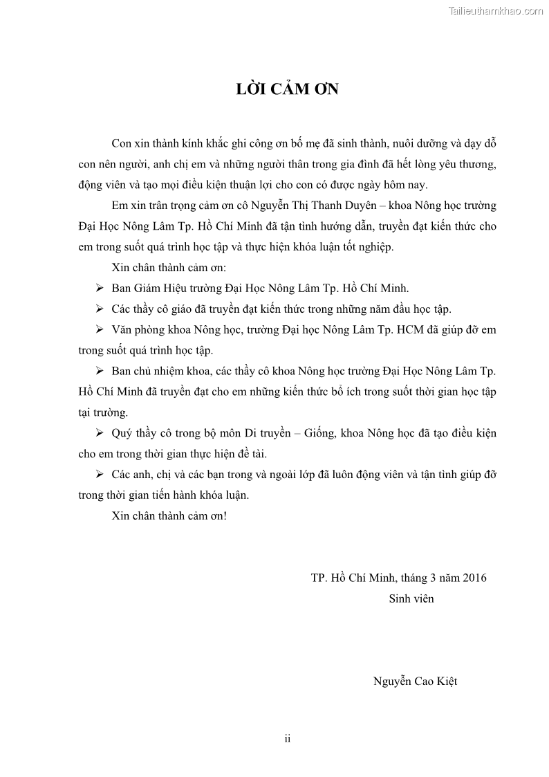 Khóa luận tốt nghiệp nông học Ảnh hưởng của BA, NAA và dịch chiết đến khả năng sinh trưởng của lan Cattleya Cattleya sp. in vitro - 1 Trang 3