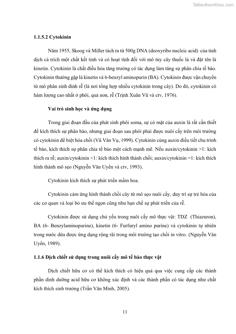 Khóa luận tốt nghiệp nông học Ảnh hưởng của BA, NAA và dịch chiết đến khả năng sinh trưởng của lan Cattleya Cattleya sp. in vitro - 2 Trang 21