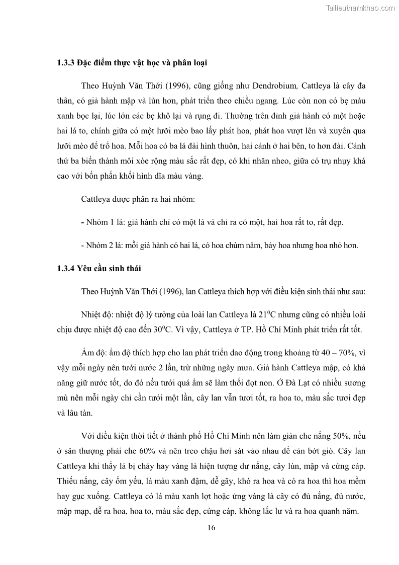 Khóa luận tốt nghiệp nông học Ảnh hưởng của BA, NAA và dịch chiết đến khả năng sinh trưởng của lan Cattleya Cattleya sp. in vitro - 3 Trang 26