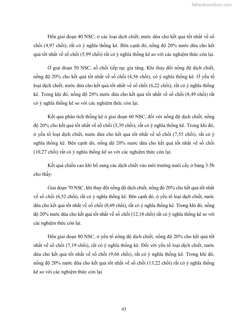 Khóa luận tốt nghiệp nông học Ảnh hưởng của BA, NAA và dịch chiết đến khả năng sinh trưởng của lan Cattleya Cattleya sp. in vitro - 5 Trang 53