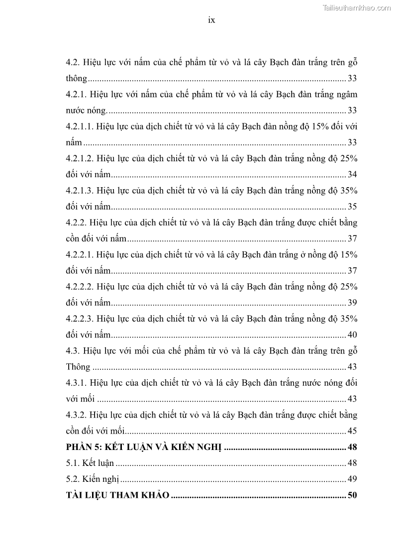 Khóa luận tốt nghiệp nông lâm kết hợp Bước đầu nghiên cứu bảo quản gỗ thông từ vỏ và lá cây bạch đàn trắng Eucalyptus camadulensis Dehnh tại trường Đại Học Nông Lâm Thái Nguyên - 1 Trang 10