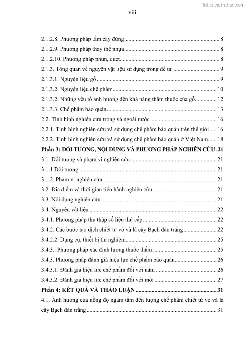 Khóa luận tốt nghiệp nông lâm kết hợp Bước đầu nghiên cứu bảo quản gỗ thông từ vỏ và lá cây bạch đàn trắng Eucalyptus camadulensis Dehnh tại trường Đại Học Nông Lâm Thái Nguyên - 1 Trang 9