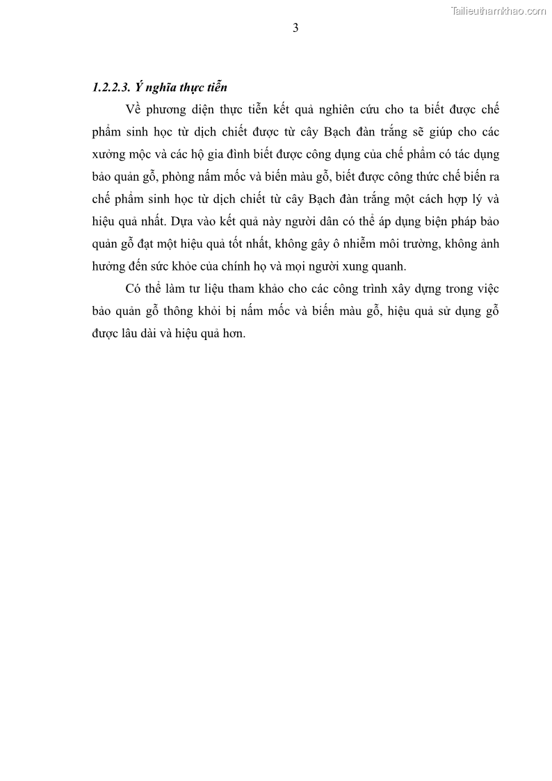 Khóa luận tốt nghiệp nông lâm kết hợp Bước đầu nghiên cứu bảo quản gỗ thông từ vỏ và lá cây bạch đàn trắng Eucalyptus camadulensis Dehnh tại trường Đại Học Nông Lâm Thái Nguyên - 2 Trang 13