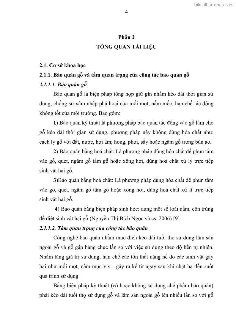 Khóa luận tốt nghiệp nông lâm kết hợp Bước đầu nghiên cứu bảo quản gỗ thông từ vỏ và lá cây bạch đàn trắng Eucalyptus camadulensis Dehnh tại trường Đại Học Nông Lâm Thái Nguyên - 2 Trang 14