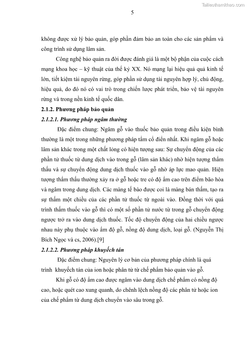 Khóa luận tốt nghiệp nông lâm kết hợp Bước đầu nghiên cứu bảo quản gỗ thông từ vỏ và lá cây bạch đàn trắng Eucalyptus camadulensis Dehnh tại trường Đại Học Nông Lâm Thái Nguyên - 2 Trang 15