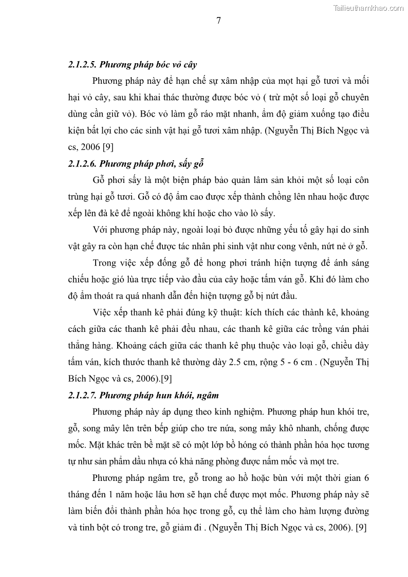Khóa luận tốt nghiệp nông lâm kết hợp Bước đầu nghiên cứu bảo quản gỗ thông từ vỏ và lá cây bạch đàn trắng Eucalyptus camadulensis Dehnh tại trường Đại Học Nông Lâm Thái Nguyên - 2 Trang 17