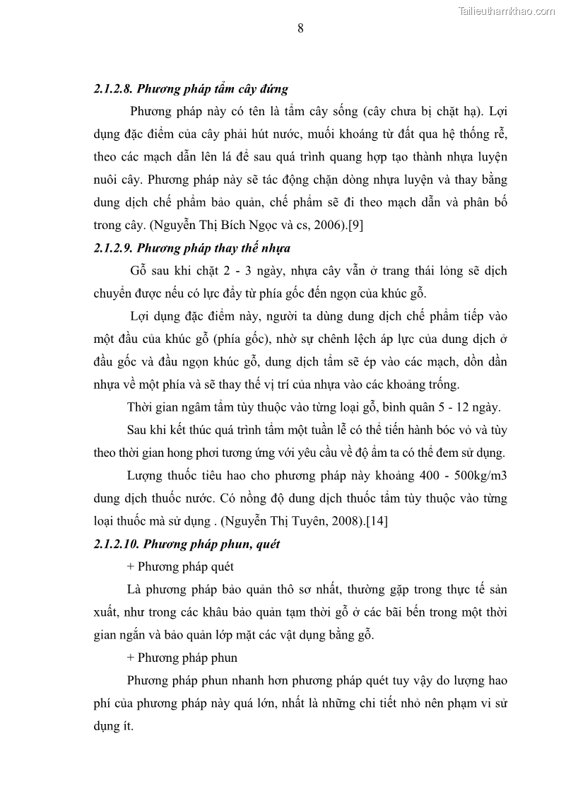 Khóa luận tốt nghiệp nông lâm kết hợp Bước đầu nghiên cứu bảo quản gỗ thông từ vỏ và lá cây bạch đàn trắng Eucalyptus camadulensis Dehnh tại trường Đại Học Nông Lâm Thái Nguyên - 2 Trang 18