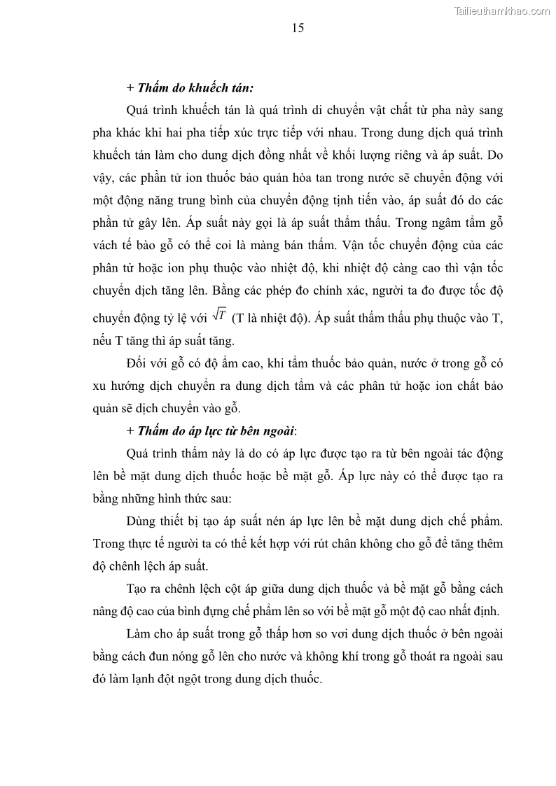 Khóa luận tốt nghiệp nông lâm kết hợp Bước đầu nghiên cứu bảo quản gỗ thông từ vỏ và lá cây bạch đàn trắng Eucalyptus camadulensis Dehnh tại trường Đại Học Nông Lâm Thái Nguyên - 3 Trang 25