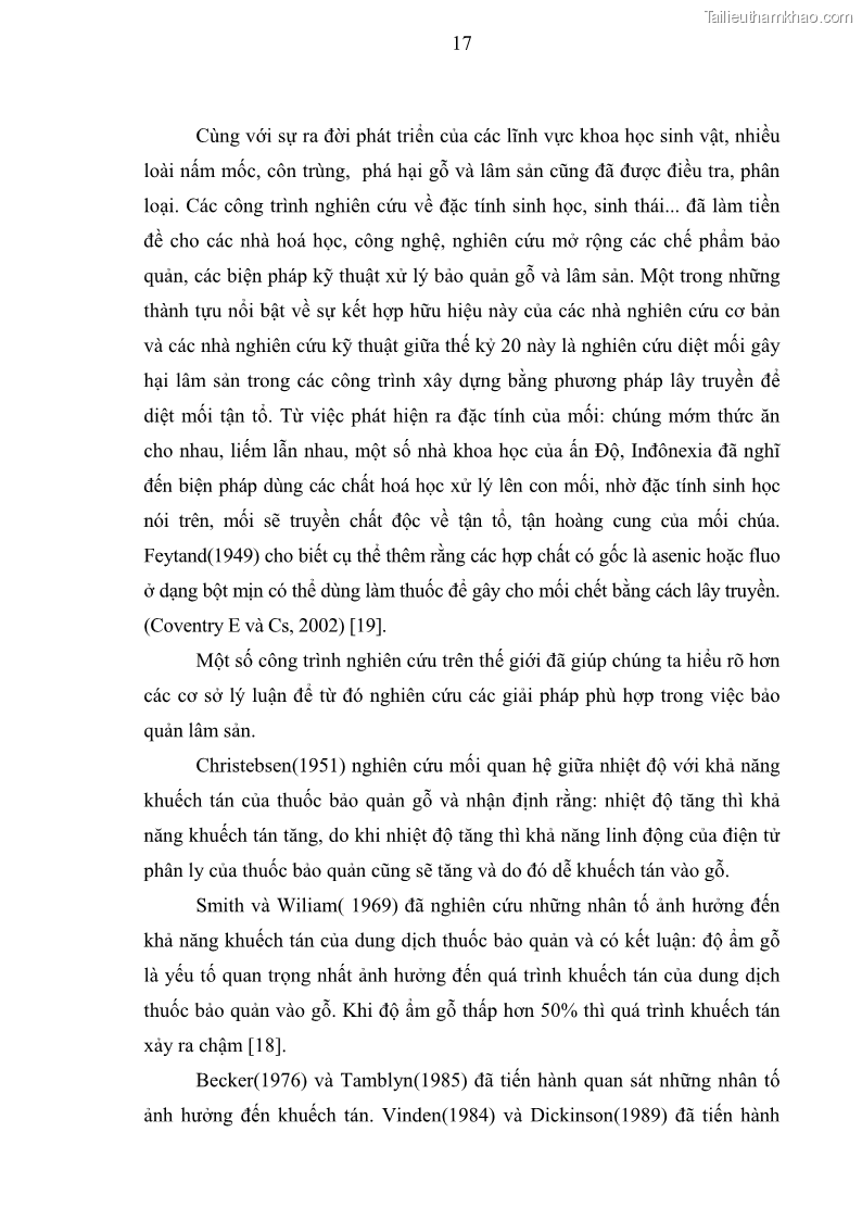 Khóa luận tốt nghiệp nông lâm kết hợp Bước đầu nghiên cứu bảo quản gỗ thông từ vỏ và lá cây bạch đàn trắng Eucalyptus camadulensis Dehnh tại trường Đại Học Nông Lâm Thái Nguyên - 3 Trang 27