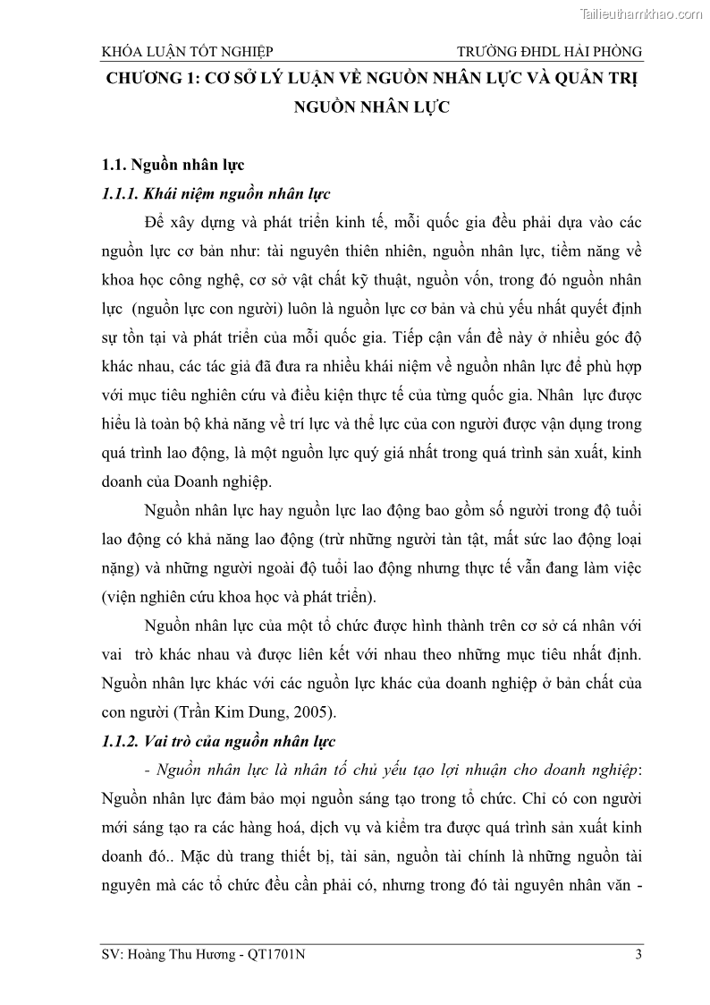 Khóa luận tốt nghiệp quản trị doanh nghiệp Một số biện pháp nâng cao hiệu quả sử dụng nguồn nhân lực tại công ty Cổ phần Nạo vét đường biển I - 2 Trang 13