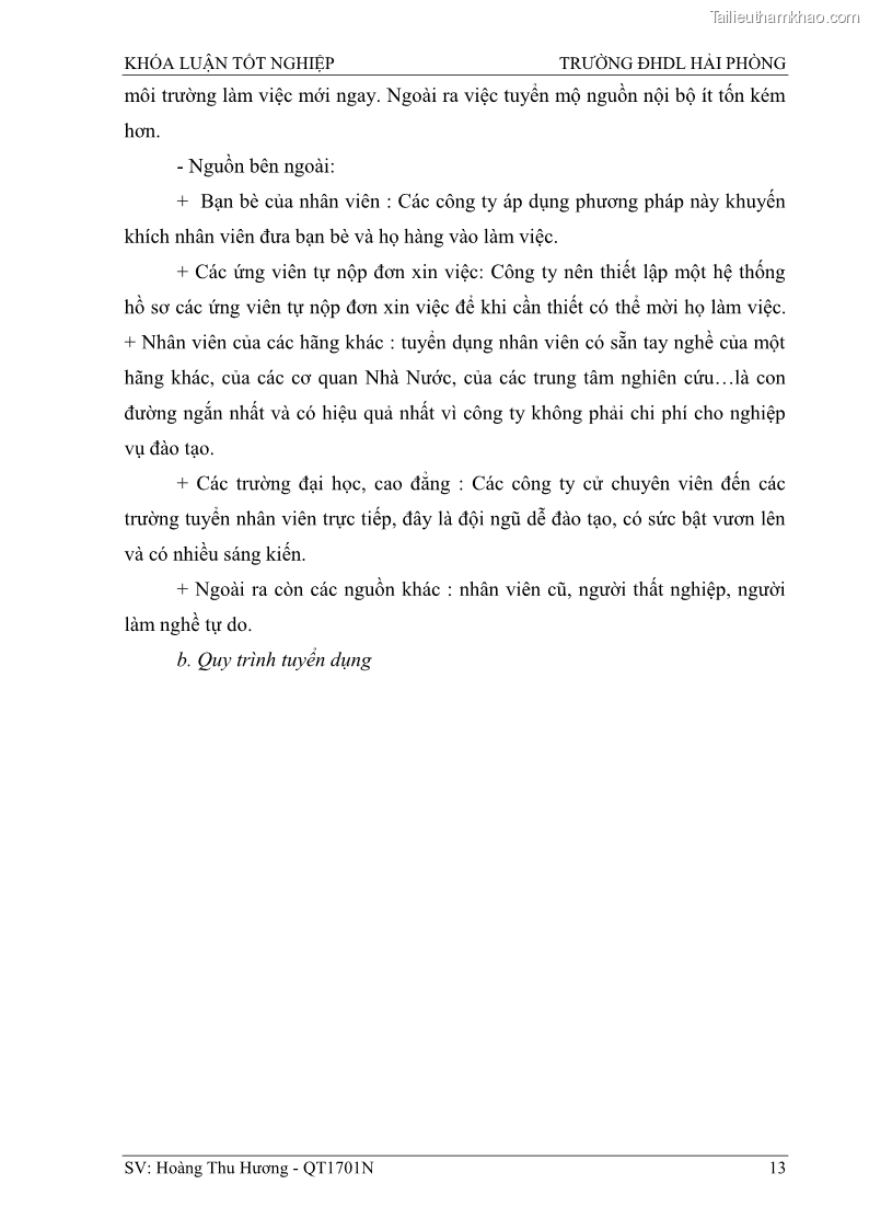 Khóa luận tốt nghiệp quản trị doanh nghiệp Một số biện pháp nâng cao hiệu quả sử dụng nguồn nhân lực tại công ty Cổ phần Nạo vét đường biển I - 2 Trang 23