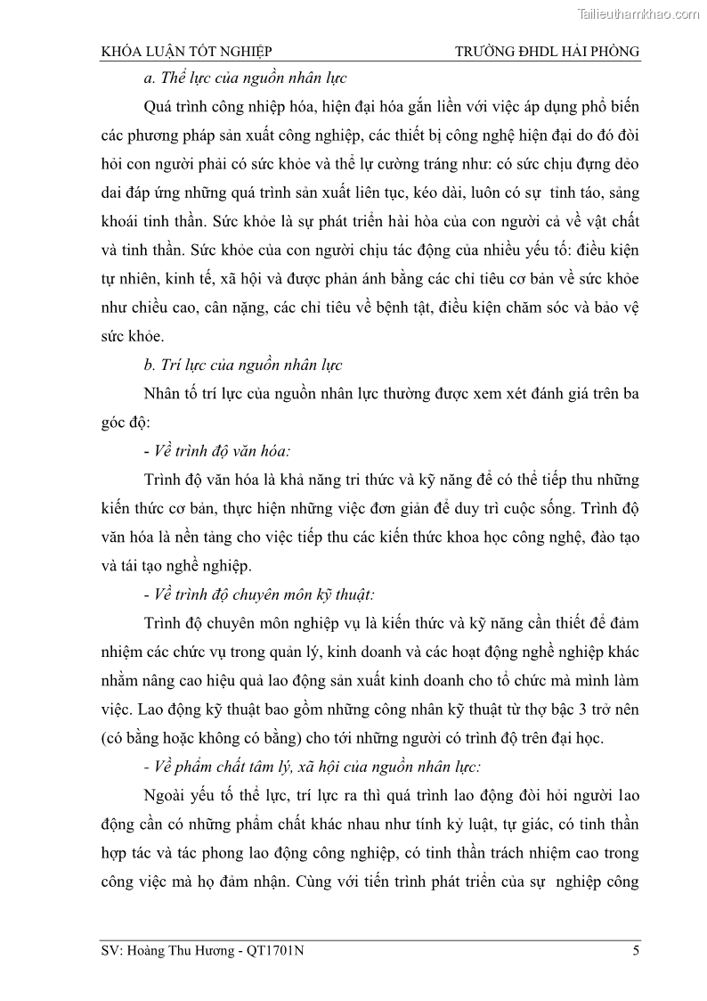 Khóa luận tốt nghiệp quản trị doanh nghiệp Một số biện pháp nâng cao hiệu quả sử dụng nguồn nhân lực tại công ty Cổ phần Nạo vét đường biển I - 2 Trang 15
