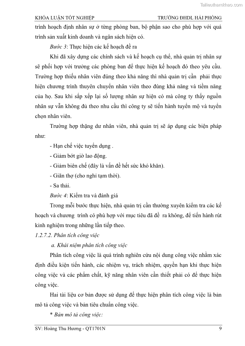 Khóa luận tốt nghiệp quản trị doanh nghiệp Một số biện pháp nâng cao hiệu quả sử dụng nguồn nhân lực tại công ty Cổ phần Nạo vét đường biển I - 2 Trang 19