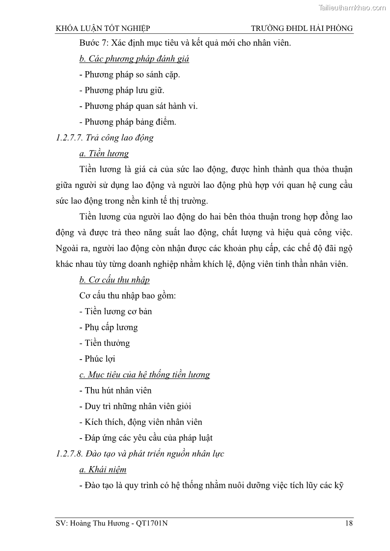 Khóa luận tốt nghiệp quản trị doanh nghiệp Một số biện pháp nâng cao hiệu quả sử dụng nguồn nhân lực tại công ty Cổ phần Nạo vét đường biển I - 3 Trang 28