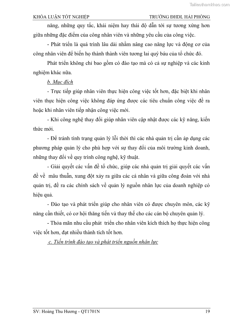 Khóa luận tốt nghiệp quản trị doanh nghiệp Một số biện pháp nâng cao hiệu quả sử dụng nguồn nhân lực tại công ty Cổ phần Nạo vét đường biển I - 3 Trang 29