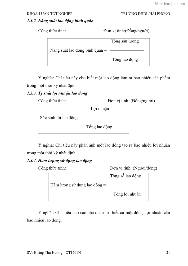 Khóa luận tốt nghiệp quản trị doanh nghiệp Một số biện pháp nâng cao hiệu quả sử dụng nguồn nhân lực tại công ty Cổ phần Nạo vét đường biển I - 3 Trang 31