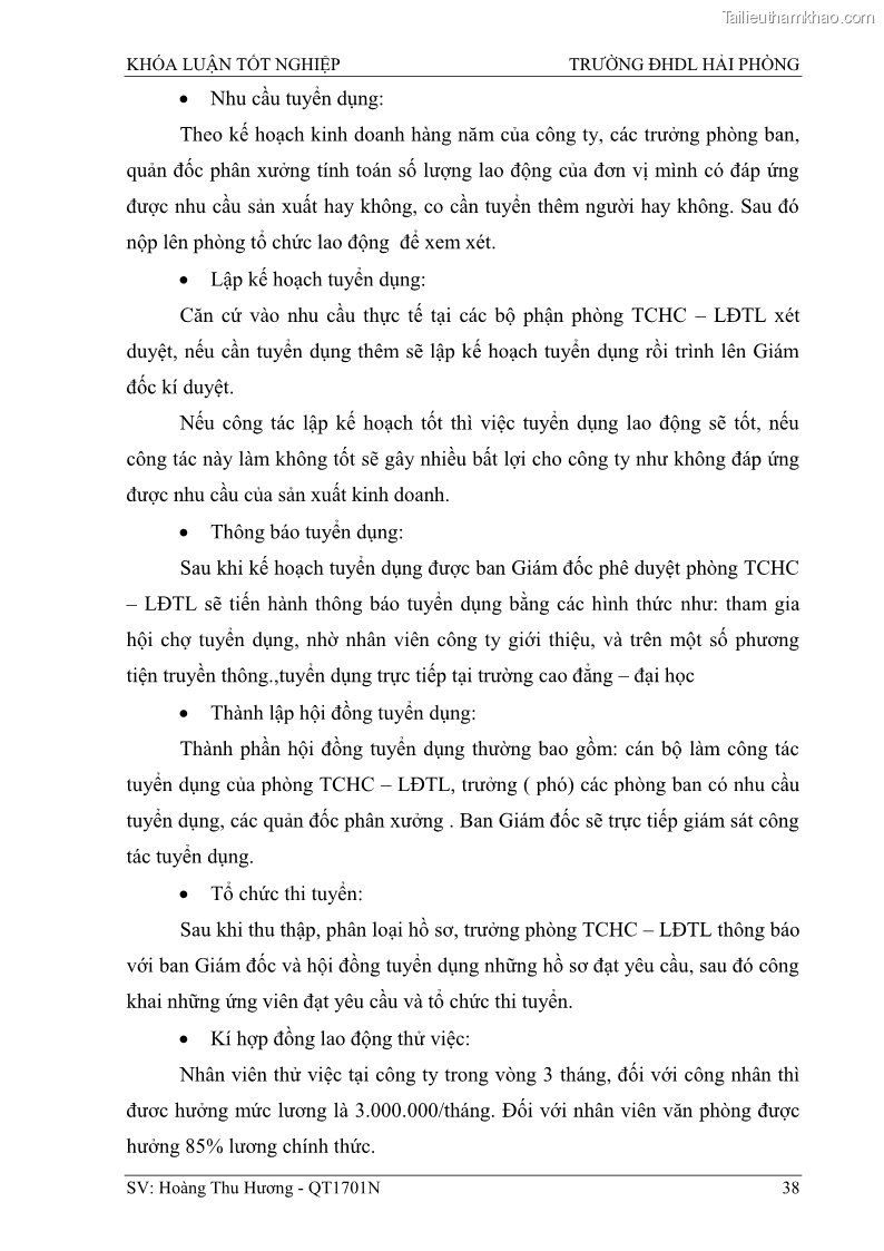 Khóa luận tốt nghiệp quản trị doanh nghiệp Một số biện pháp nâng cao hiệu quả sử dụng nguồn nhân lực tại công ty Cổ phần Nạo vét đường biển I - 4 Trang 48