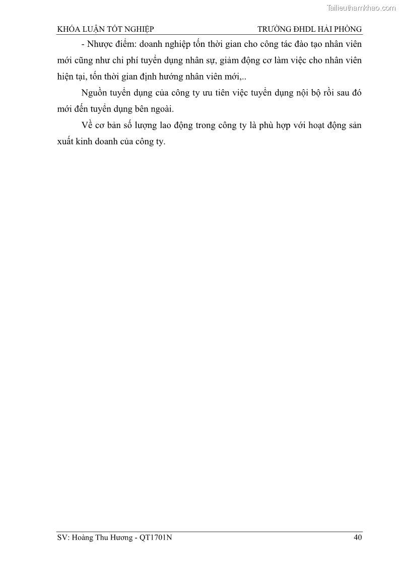 Khóa luận tốt nghiệp quản trị doanh nghiệp Một số biện pháp nâng cao hiệu quả sử dụng nguồn nhân lực tại công ty Cổ phần Nạo vét đường biển I - 5 Trang 50