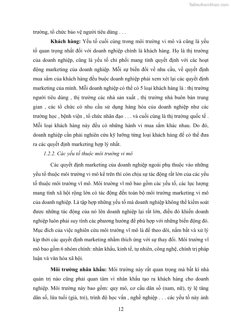 Khóa luận tốt nghiệp quản trị marketing Hoàn thiện hoạt động Marketing-mix nhằm thúc đẩy tiêu thụ sản phẩm của Công ty TNHH thiết bị phụ tùng ô tô Trung Kiên - 2 Trang 23