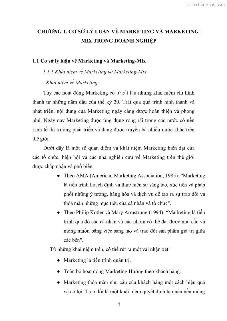 Khóa luận tốt nghiệp quản trị marketing Hoàn thiện hoạt động Marketing-mix nhằm thúc đẩy tiêu thụ sản phẩm của Công ty TNHH thiết bị phụ tùng ô tô Trung Kiên - 2 Trang 15
