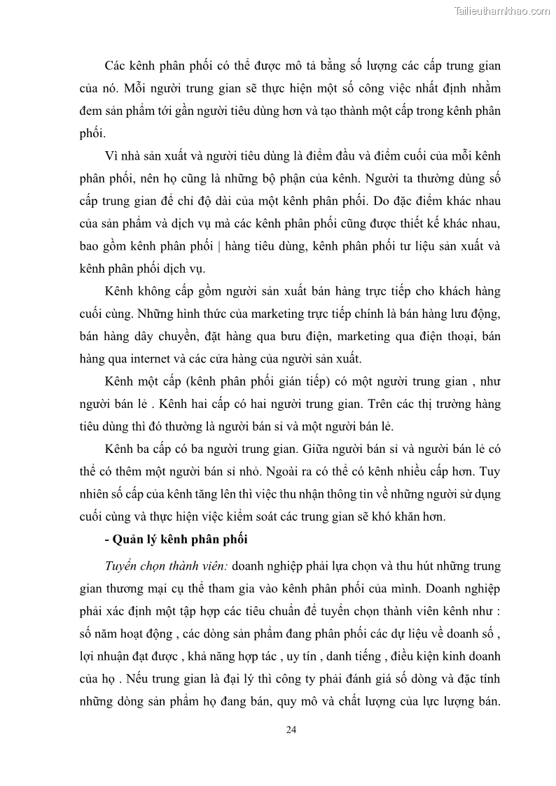 Khóa luận tốt nghiệp quản trị marketing Hoàn thiện hoạt động Marketing-mix nhằm thúc đẩy tiêu thụ sản phẩm của Công ty TNHH thiết bị phụ tùng ô tô Trung Kiên - 3 Trang 35