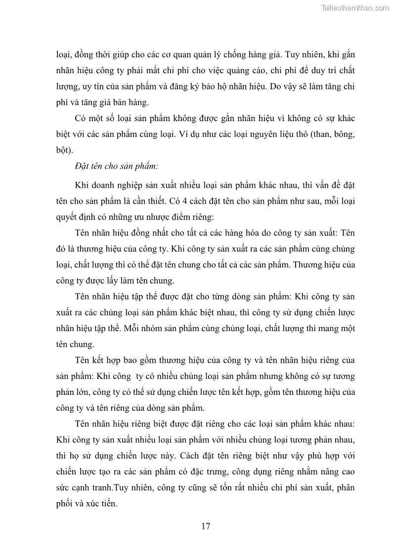 Khóa luận tốt nghiệp quản trị marketing Hoàn thiện hoạt động Marketing-mix nhằm thúc đẩy tiêu thụ sản phẩm của Công ty TNHH thiết bị phụ tùng ô tô Trung Kiên - 3 Trang 28