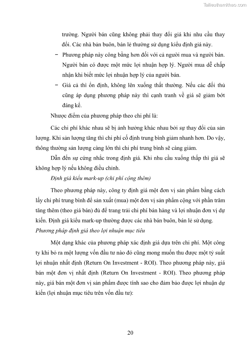 Khóa luận tốt nghiệp quản trị marketing Hoàn thiện hoạt động Marketing-mix nhằm thúc đẩy tiêu thụ sản phẩm của Công ty TNHH thiết bị phụ tùng ô tô Trung Kiên - 3 Trang 31