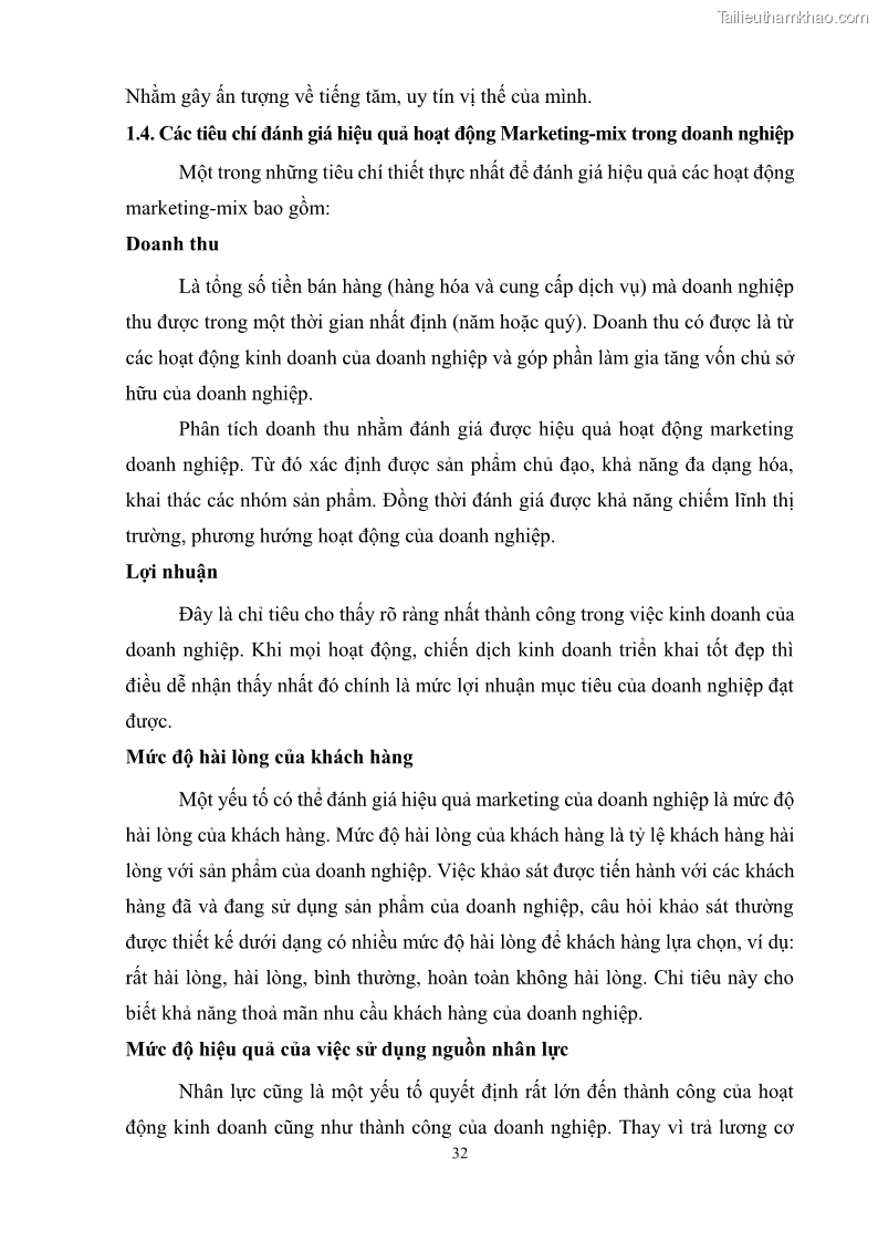 Khóa luận tốt nghiệp quản trị marketing Hoàn thiện hoạt động Marketing-mix nhằm thúc đẩy tiêu thụ sản phẩm của Công ty TNHH thiết bị phụ tùng ô tô Trung Kiên - 4 Trang 43