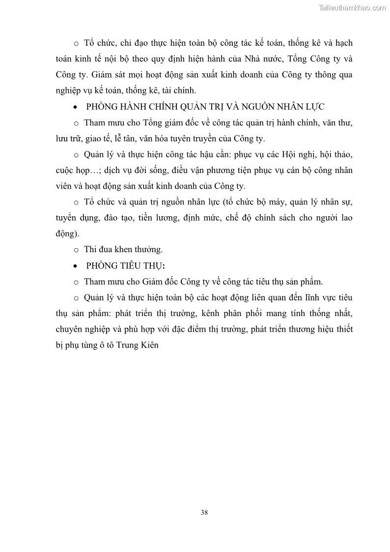 Khóa luận tốt nghiệp quản trị marketing Hoàn thiện hoạt động Marketing-mix nhằm thúc đẩy tiêu thụ sản phẩm của Công ty TNHH thiết bị phụ tùng ô tô Trung Kiên - 5 Trang 49