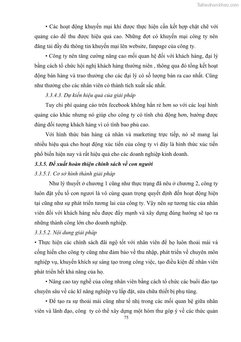 Khóa luận tốt nghiệp quản trị marketing Hoàn thiện hoạt động Marketing-mix nhằm thúc đẩy tiêu thụ sản phẩm của Công ty TNHH thiết bị phụ tùng ô tô Trung Kiên - 8 Trang 86