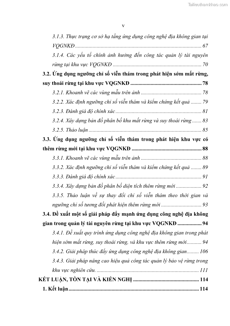 Luận án tiến sĩ lâm nghiệp Nghiên cứu ứng dụng công nghệ địa không gian trong quản lý tài nguyên rừng tại khu vực Vườn Quốc gia Nam Ka Đinh, nước Cộng hòa Dân chủ Nhân dân Lào - 1 Trang 7