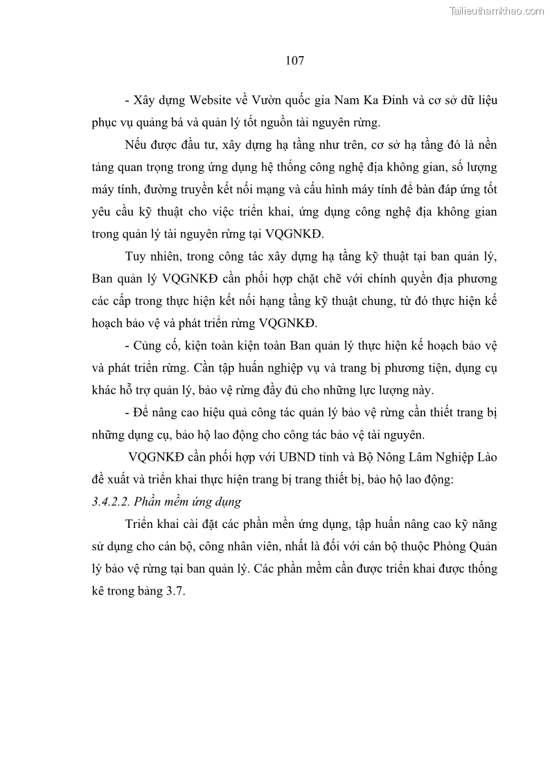 Luận án tiến sĩ lâm nghiệp Nghiên cứu ứng dụng công nghệ địa không gian trong quản lý tài nguyên rừng tại khu vực Vườn Quốc gia Nam Ka Đinh, nước Cộng hòa Dân chủ Nhân dân Lào - 10 Trang 120