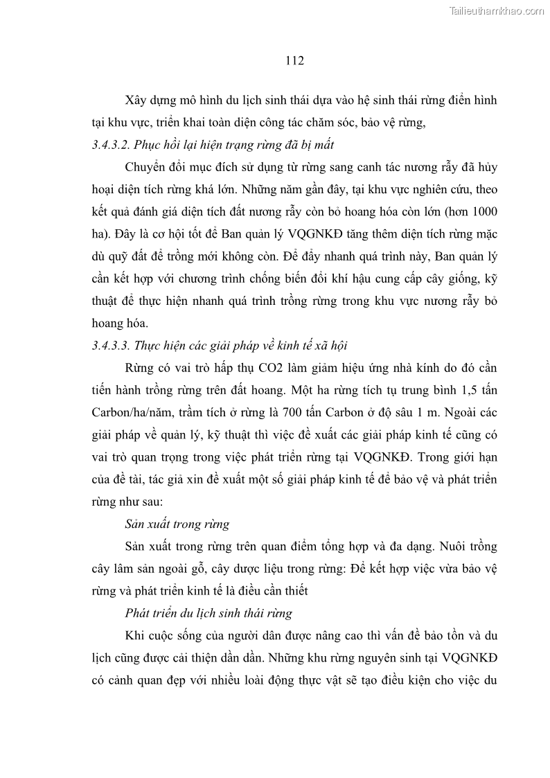 Luận án tiến sĩ lâm nghiệp Nghiên cứu ứng dụng công nghệ địa không gian trong quản lý tài nguyên rừng tại khu vực Vườn Quốc gia Nam Ka Đinh, nước Cộng hòa Dân chủ Nhân dân Lào - 11 Trang 125