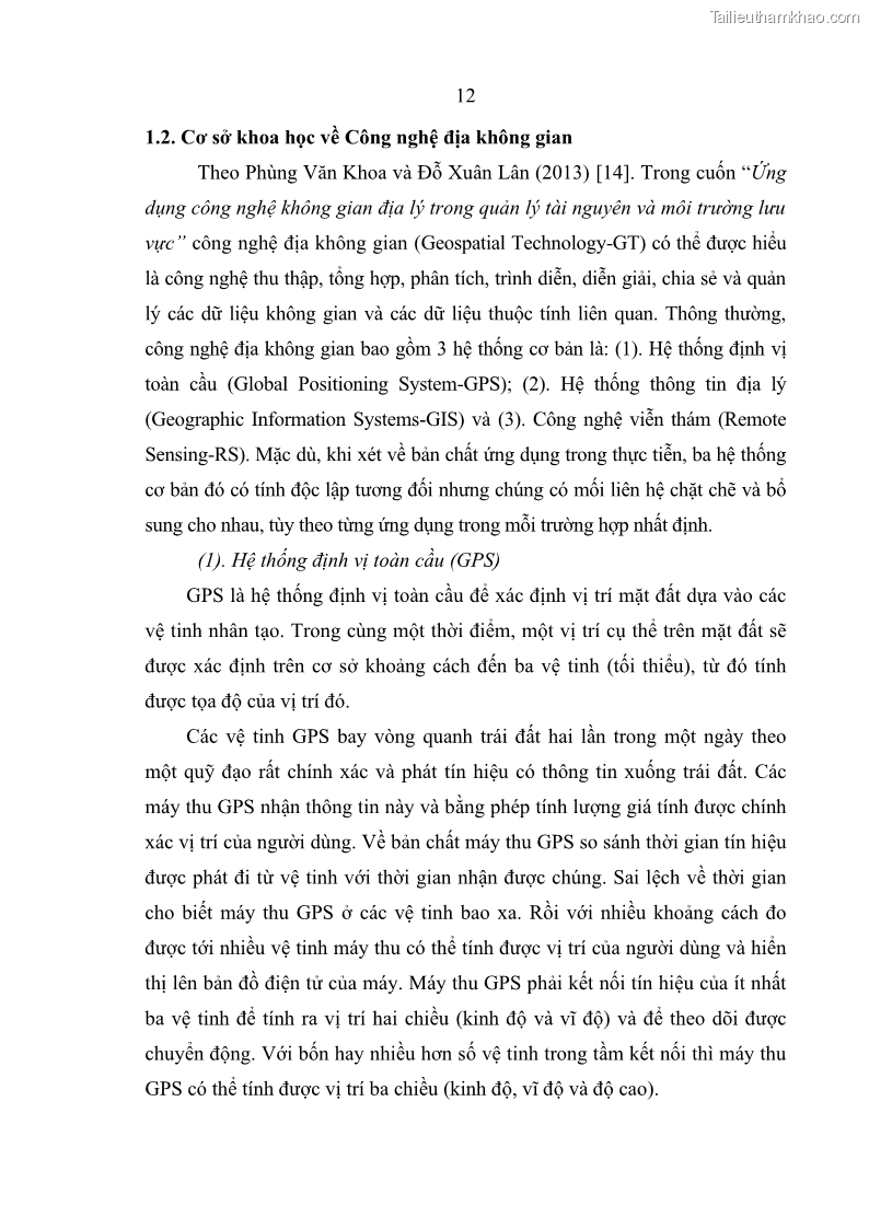 Luận án tiến sĩ lâm nghiệp Nghiên cứu ứng dụng công nghệ địa không gian trong quản lý tài nguyên rừng tại khu vực Vườn Quốc gia Nam Ka Đinh, nước Cộng hòa Dân chủ Nhân dân Lào - 3 Trang 25