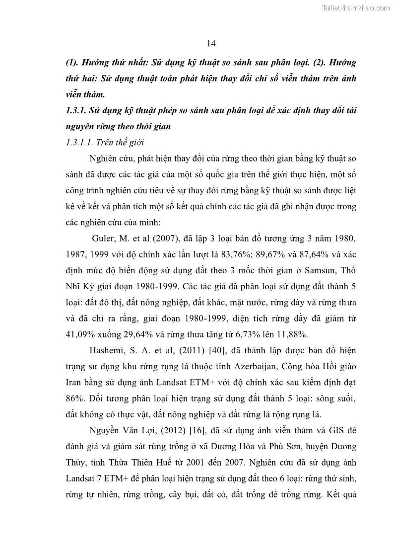 Luận án tiến sĩ lâm nghiệp Nghiên cứu ứng dụng công nghệ địa không gian trong quản lý tài nguyên rừng tại khu vực Vườn Quốc gia Nam Ka Đinh, nước Cộng hòa Dân chủ Nhân dân Lào - 3 Trang 27