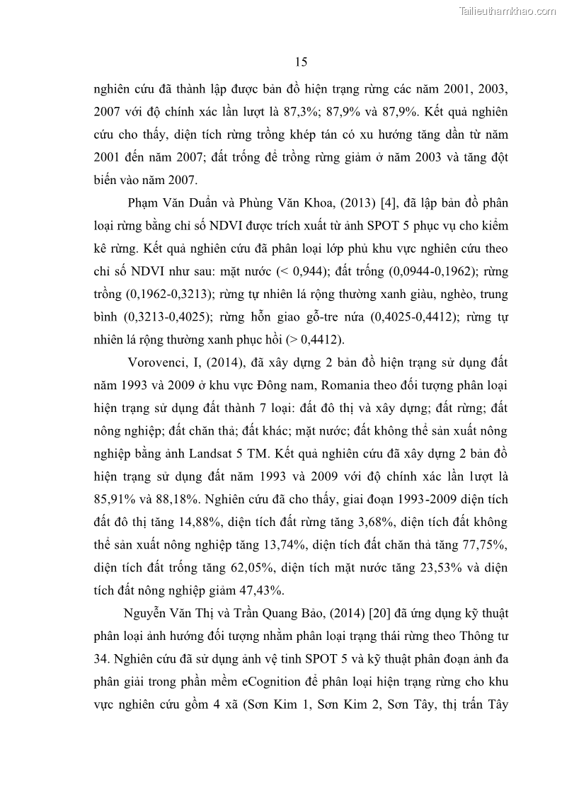 Luận án tiến sĩ lâm nghiệp Nghiên cứu ứng dụng công nghệ địa không gian trong quản lý tài nguyên rừng tại khu vực Vườn Quốc gia Nam Ka Đinh, nước Cộng hòa Dân chủ Nhân dân Lào - 3 Trang 28