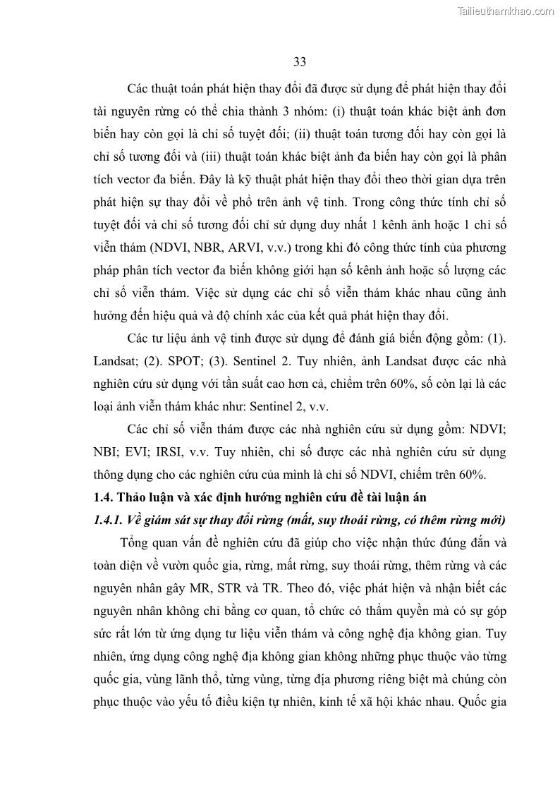 Luận án tiến sĩ lâm nghiệp Nghiên cứu ứng dụng công nghệ địa không gian trong quản lý tài nguyên rừng tại khu vực Vườn Quốc gia Nam Ka Đinh, nước Cộng hòa Dân chủ Nhân dân Lào - 4 Trang 46