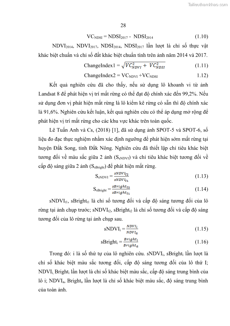 Luận án tiến sĩ lâm nghiệp Nghiên cứu ứng dụng công nghệ địa không gian trong quản lý tài nguyên rừng tại khu vực Vườn Quốc gia Nam Ka Đinh, nước Cộng hòa Dân chủ Nhân dân Lào - 4 Trang 41