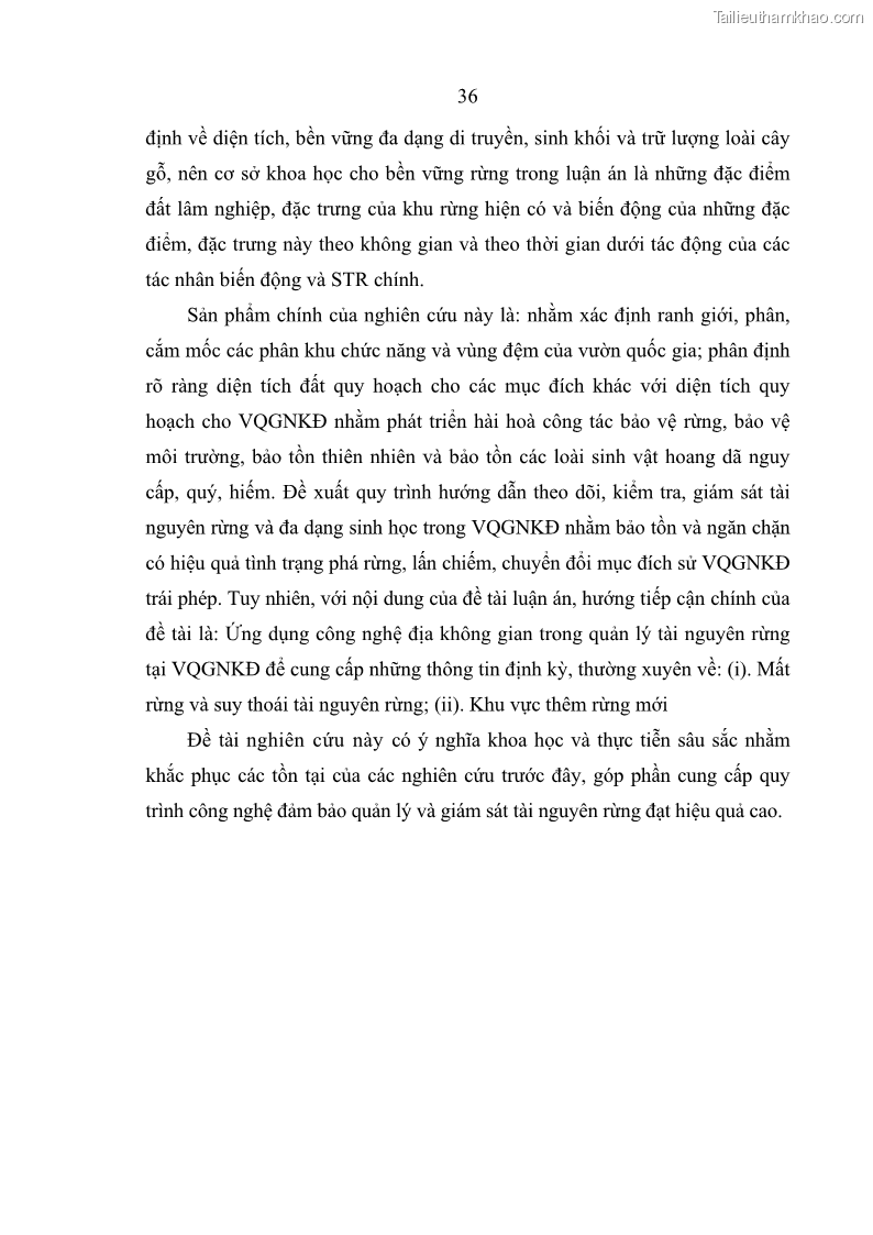 Luận án tiến sĩ lâm nghiệp Nghiên cứu ứng dụng công nghệ địa không gian trong quản lý tài nguyên rừng tại khu vực Vườn Quốc gia Nam Ka Đinh, nước Cộng hòa Dân chủ Nhân dân Lào - 5 Trang 49