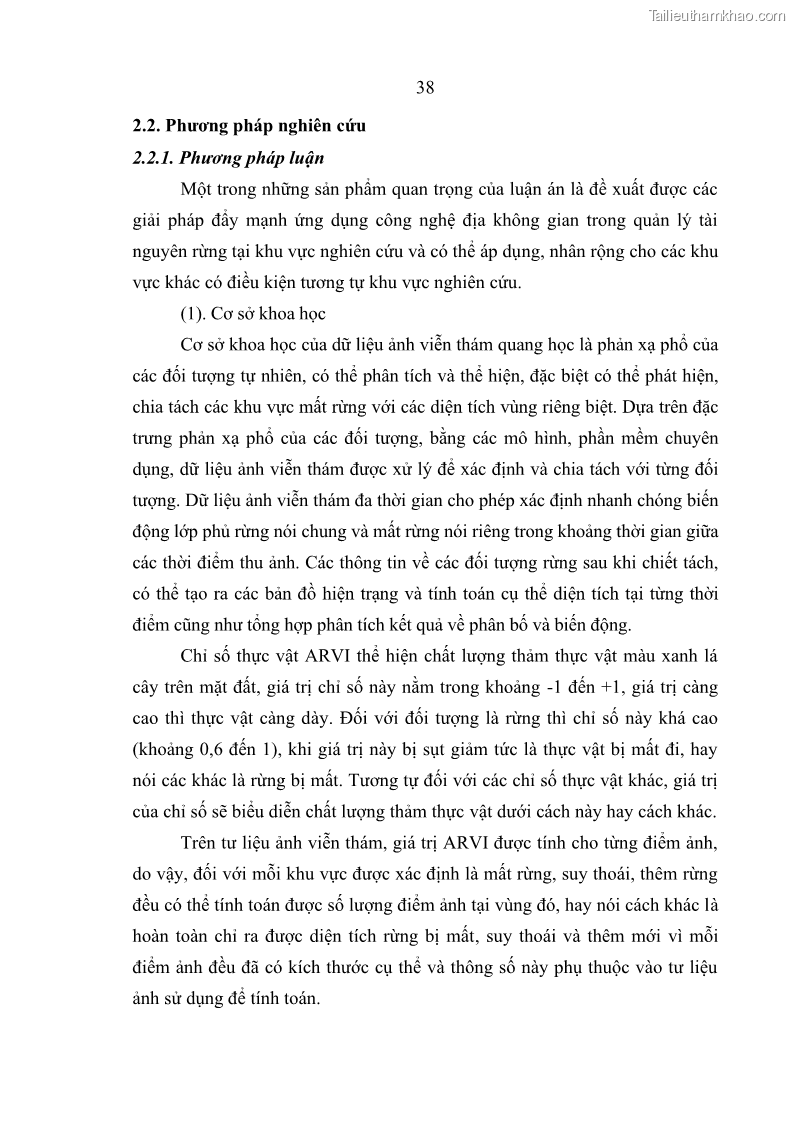 Luận án tiến sĩ lâm nghiệp Nghiên cứu ứng dụng công nghệ địa không gian trong quản lý tài nguyên rừng tại khu vực Vườn Quốc gia Nam Ka Đinh, nước Cộng hòa Dân chủ Nhân dân Lào - 5 Trang 51