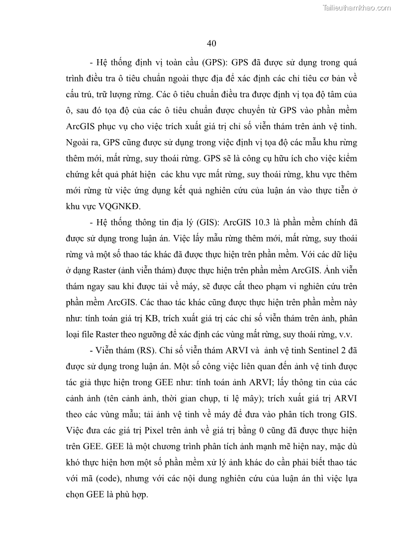 Luận án tiến sĩ lâm nghiệp Nghiên cứu ứng dụng công nghệ địa không gian trong quản lý tài nguyên rừng tại khu vực Vườn Quốc gia Nam Ka Đinh, nước Cộng hòa Dân chủ Nhân dân Lào - 5 Trang 53