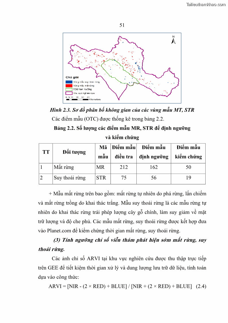 Luận án tiến sĩ lâm nghiệp Nghiên cứu ứng dụng công nghệ địa không gian trong quản lý tài nguyên rừng tại khu vực Vườn Quốc gia Nam Ka Đinh, nước Cộng hòa Dân chủ Nhân dân Lào - 6 Trang 64