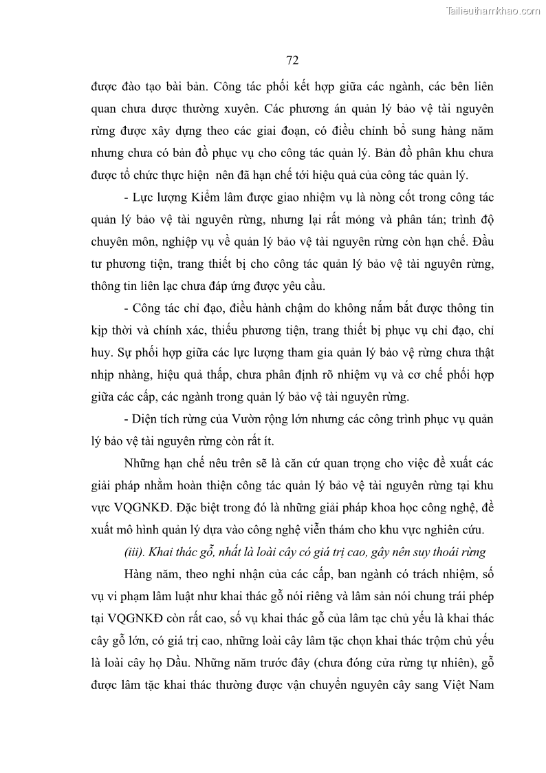 Luận án tiến sĩ lâm nghiệp Nghiên cứu ứng dụng công nghệ địa không gian trong quản lý tài nguyên rừng tại khu vực Vườn Quốc gia Nam Ka Đinh, nước Cộng hòa Dân chủ Nhân dân Lào - 8 Trang 85