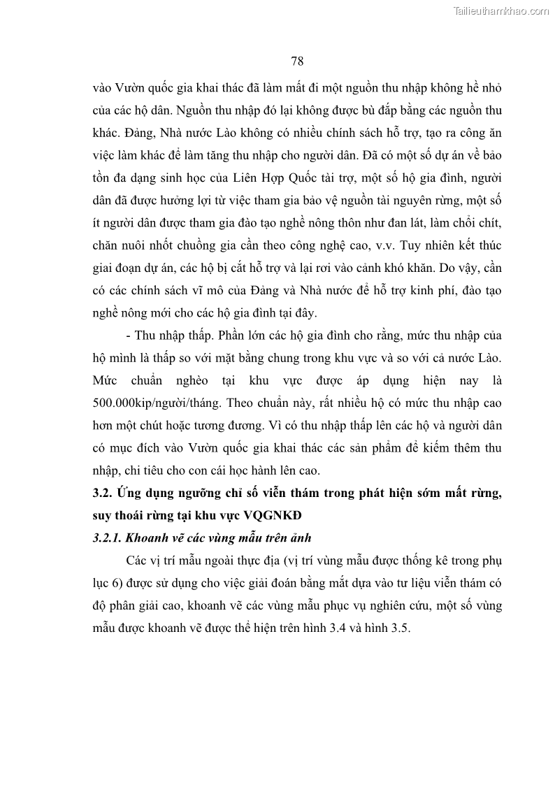 Luận án tiến sĩ lâm nghiệp Nghiên cứu ứng dụng công nghệ địa không gian trong quản lý tài nguyên rừng tại khu vực Vườn Quốc gia Nam Ka Đinh, nước Cộng hòa Dân chủ Nhân dân Lào - 8 Trang 91