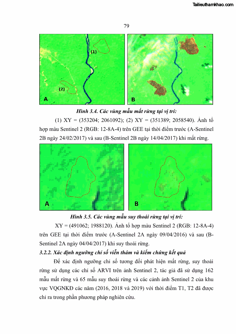 Luận án tiến sĩ lâm nghiệp Nghiên cứu ứng dụng công nghệ địa không gian trong quản lý tài nguyên rừng tại khu vực Vườn Quốc gia Nam Ka Đinh, nước Cộng hòa Dân chủ Nhân dân Lào - 8 Trang 92
